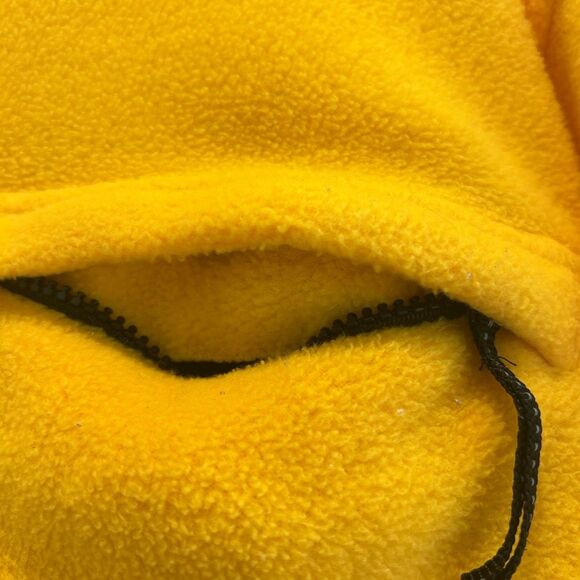 Pro Spirit Men’s Standout Yellow and Black Quarter-Zip Fleece Pullover, Size XL - Picture 7 of 9